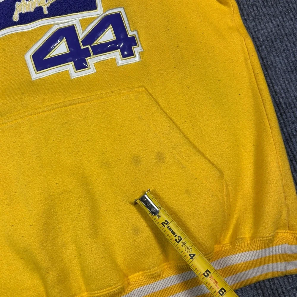 Johnny Blaze Hoodie Men's XL Los Angeles Lakers 44‎ Yellow Kobe Bryant Tribute